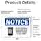 Signmission Lid Trash Container Remain Closed All Times, 10 in W x Rectangle, Vinyl Decal OS-2PACK-NS-D-710-L-15883 - alternate 6